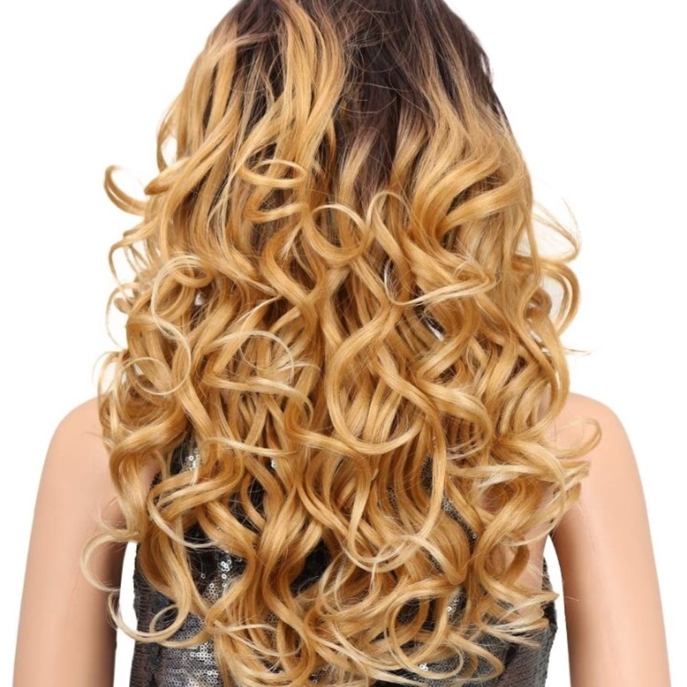 💫CASIE 22” BROWN BLONDE OMBRÉ LACE FRONT Wig💫NWT - Picture 4 of 8